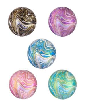 Orbz / Speilballong: Flere farger (Marmor) - 38 x 40cm