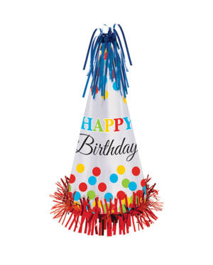Festhatt: "Happy Birthday" - 33cm