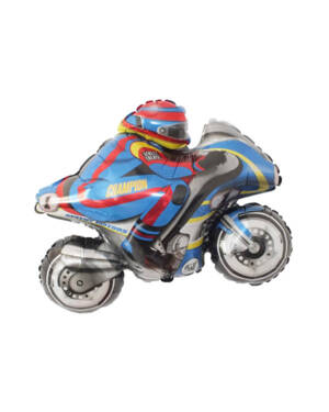 Folieballong: Motorsykkel & Mann - 80 x 93cm