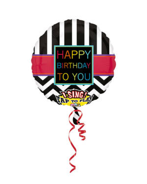 Syngende Folieballong / Folieballong med musikk: "Happy Birthday To You" - 71 x 71cm