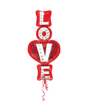 Folieballong: "Love" Stablet - 50 x 99cm