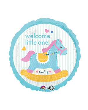 Folieballong: "Baby Shower" - Gyngehest - 43cm