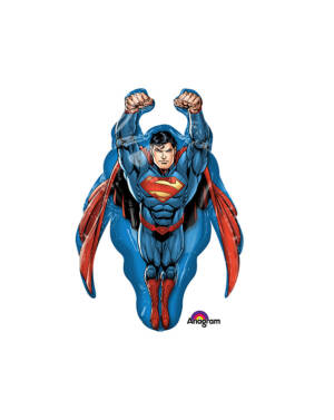 Folieballong: Supermann - Full Figur - 58 x 86cm