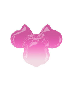 Folieballong: Minni - Rosa ombre - 71 x 58cm