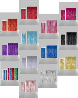 Backdrop: Frynset - Flere farger - 2,4 x 1m