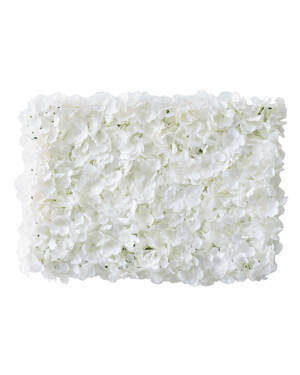 Backdrop: Hvit Blomstervegg - 63 x 45cm
