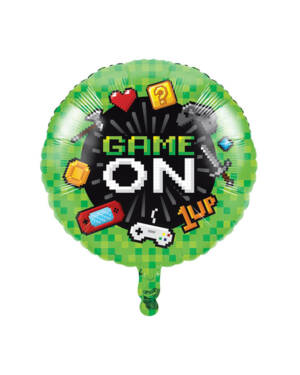 Folieballong: "Game on" - 46cm