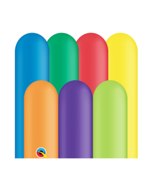 Figurballonger (100stk): Assortert - Pakke 3 - 5 x 150cm