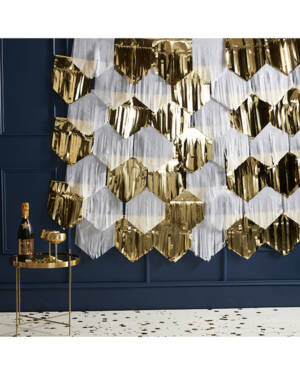 Backdrop: Hvitt og gull