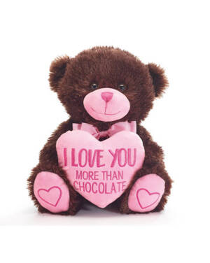 Bamse: Bjørn - "I Love You More than Chocolate" - 25cm