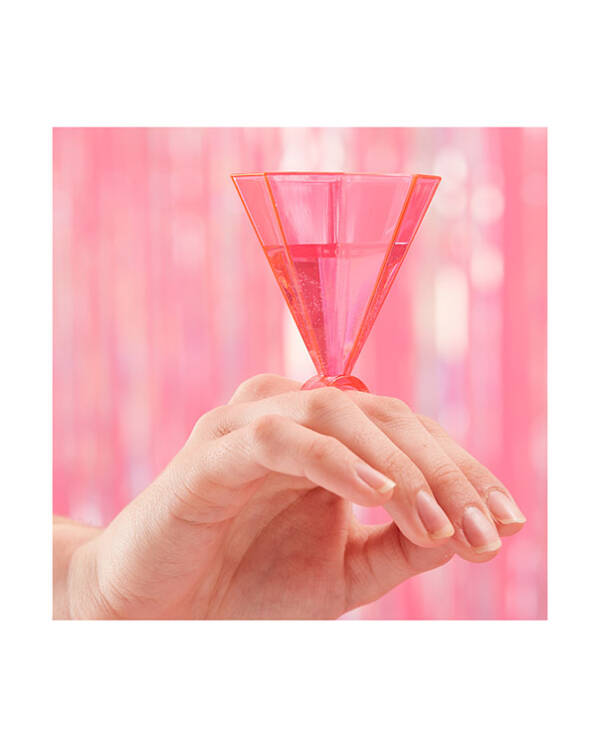 Shotteglass (6stk): Rosa - 8,5 x 5,5cm
