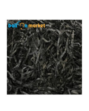 Konfetti / Revet papir: Svart - 1kg
