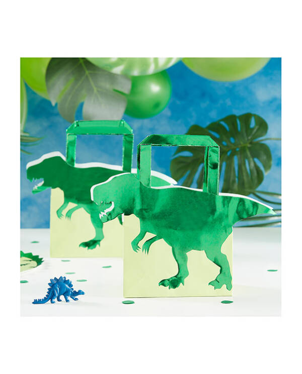 Gavepose / Godtepose (5stk): Dinosaurer - 22 x 19cm