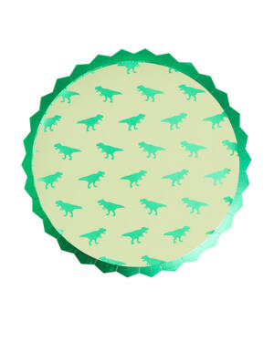 Tallerkener (8stk): Dinosaurer - 23cm
