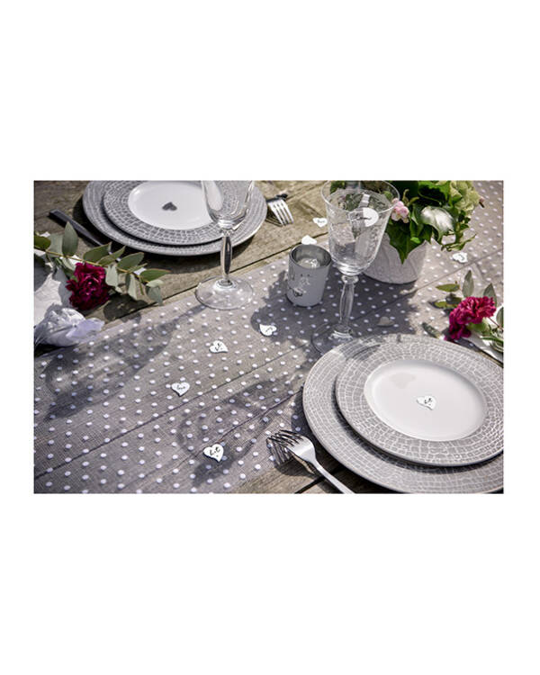 Konfetti (10stk): Speil - Hjerte - 2,4cm