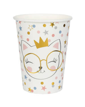 Kopper (10stk): Katt med Krone - 9cm