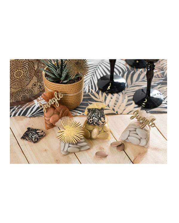 Konfetti (3stk): "Jungle" - Dyr - I tre - 6,5cm