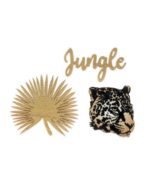 Konfetti (3stk): "Jungle" - Dyr - I tre - 6,5cm