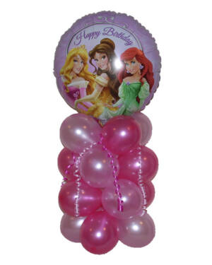 Borddekorasjon: "Happy Birthday" Prinsesser