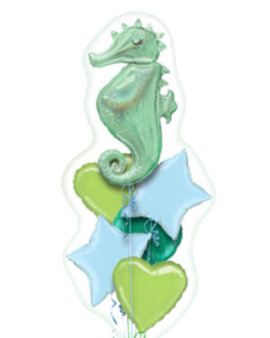 Ballongbukett: Sea Horse Lost at Sea