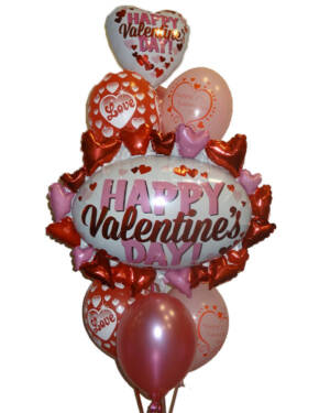 Ballongbukett: Happy Hearts Day