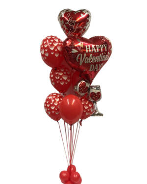 Ballongbukett: "Happy Valentine's Day" - Cheers