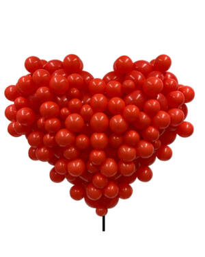 Bubble Heart: Rød