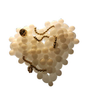 Bubble Heart: White