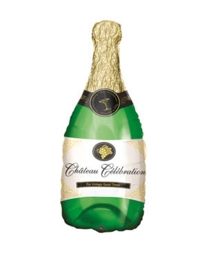 Folieballong: Champagneflaske - 34cm