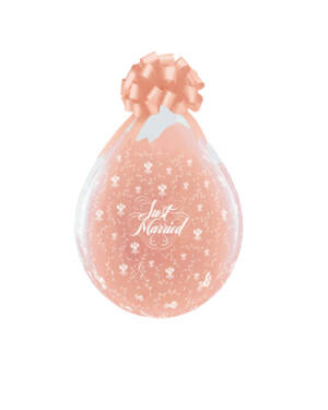 Gave i Ballong (25stk): Just Married - 48cm