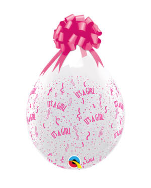 Gave i Ballongen (25stk): It's a Girl - 48cm