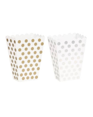 Godteesker (8stk): Prikker - Flere farger - 14 x 9,5cm