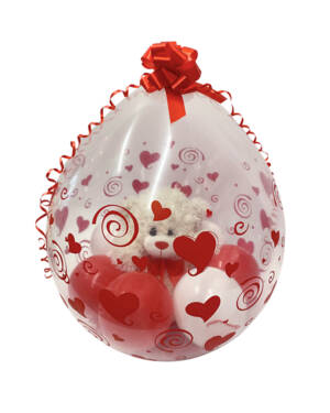 Gave i Ballong: Red hearts & Spirals