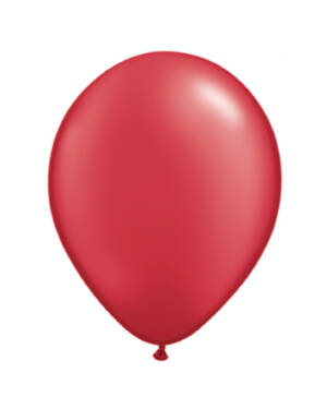 Lateksballonger (6stk): Ruby Red (Pearl Tone) - 28cm