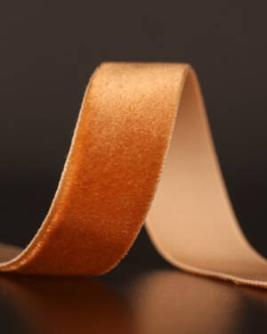 Bånd: Velvet - Copper 15mm x 3meter