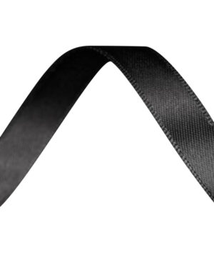 Bånd: "Silke" - Black 9mm x 3meter