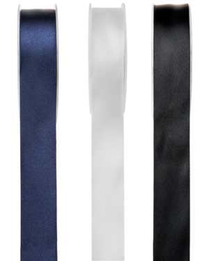 Bånd (Sateng): Dobbelsidig - Ulike farger - 25m x 25mm