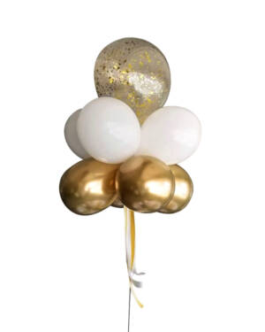 Borddekorasjon: Golden bow bouquet