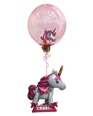 Jumbo ballong: Two of a kind Unicorn