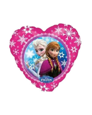 Folieballong: Frozen Anna & Elsa - Hjerte - 45cm