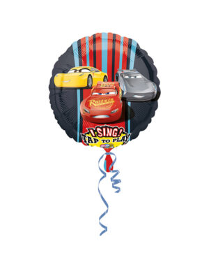 Syngende Folieballong / Folieballong med musikk: Cars 3 - 71cm