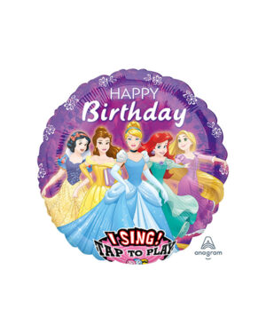 Syngende Folieballong / Folieballong med musikk: Disney Prinsesse - 71cm