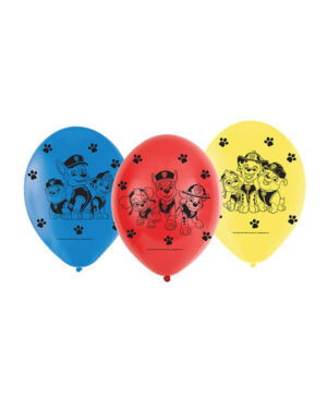 Lateksballonger (6stk): Paw Patrol - 23cm