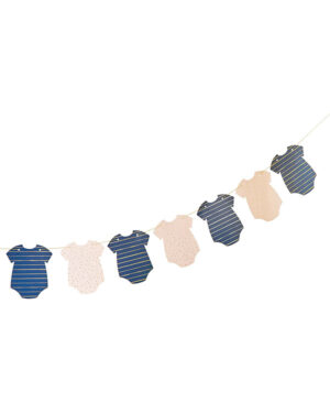 Banner / Girlander: Baby klær - Rosa & Blå - 2m