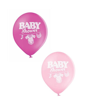 Lateksballong: "Baby Shower" med babyklær - Flere farger - 30cm - Per stk