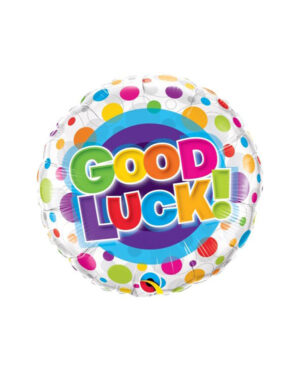Folieballong: "Good Luck" - Fargerike - 45cm
