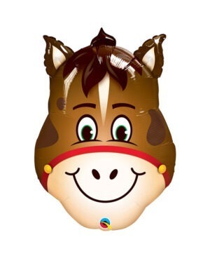 Folieballong: Glad Hest - 46 x 66cm