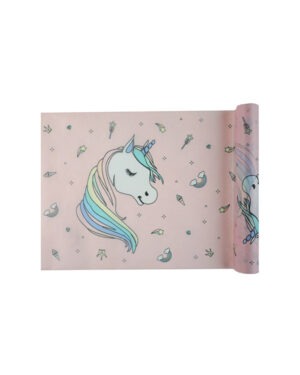 Bordløper: Enhjørning - Rosa - 5m x 30cm
