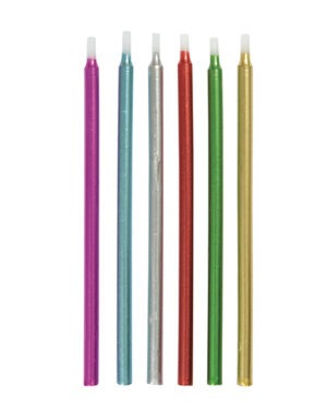 Kakelys (12stk): Metallic - 12,5cm