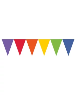 Banner: Vimpel - Regnbue - 457 x 17,7 cm